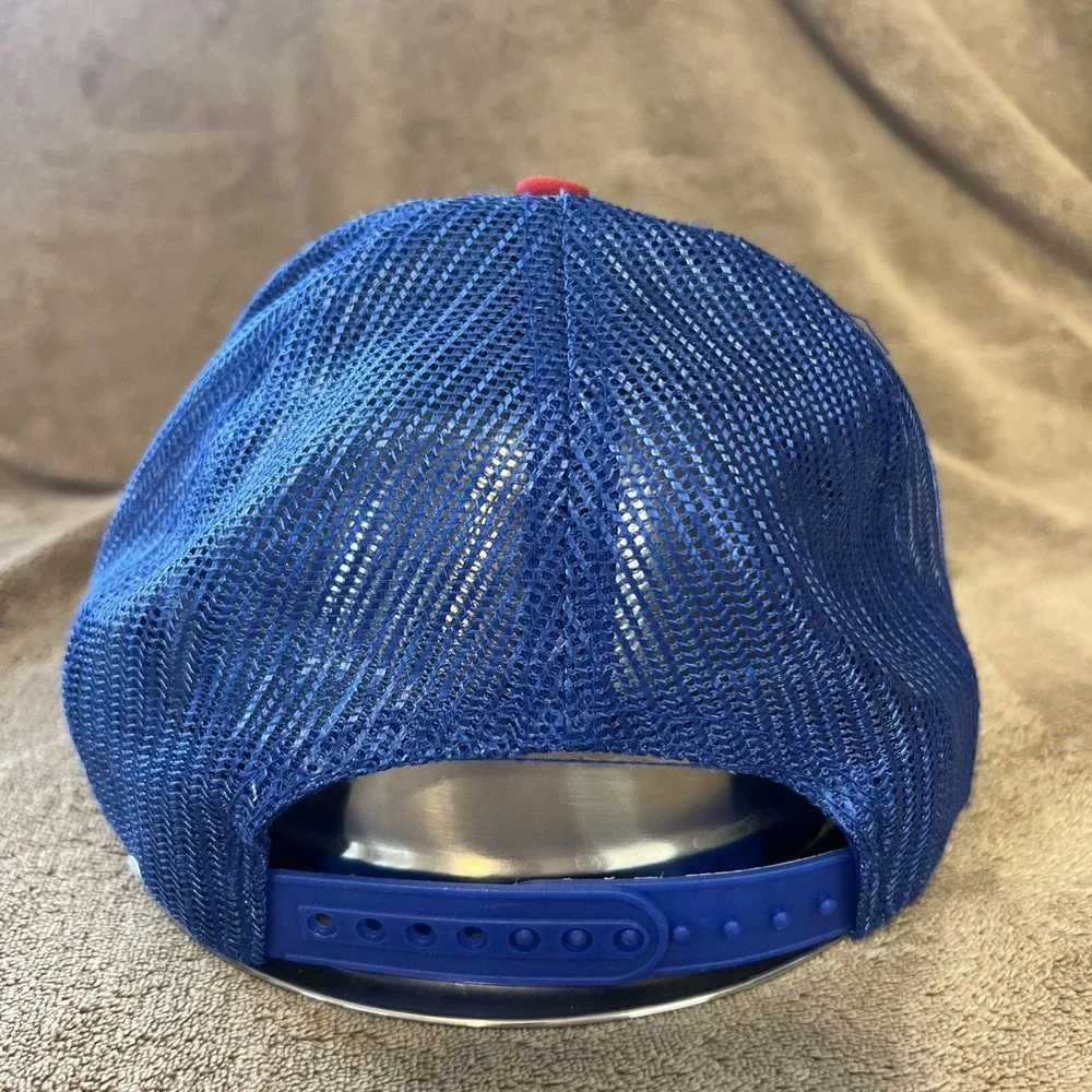 Vintage Chicago Cubs‎ Snapback Hat Cap Twins Enterprise Plain Logo MLB 90s Mesh